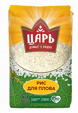 КРУПА РИС ЦАРЬ 800Г Д/ПЛОВА МЯГ/УП