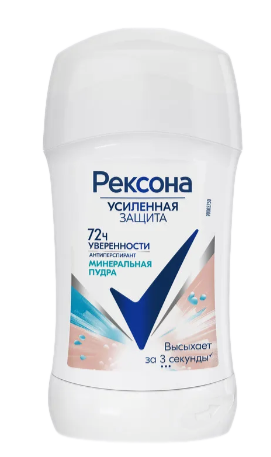 АНТИПЕРСПИРАНТ РЕКСОНА 40МЛ МИНЕРАЛЬНАЯ ПУДРА КАРАНДАШ
