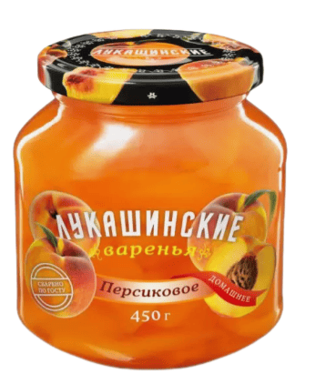 ВАРЕНЬЕ ЛУКАШИНСКИЕ 450Г ПЕРСИКОВОЕ СТ