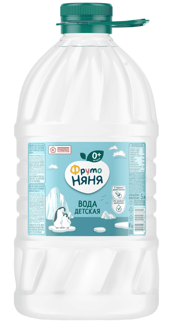 ВОДА ПИТ ФРУТОНЯНЯ 5Л ДЕТСКАЯ НЕГАЗ ПЭТ