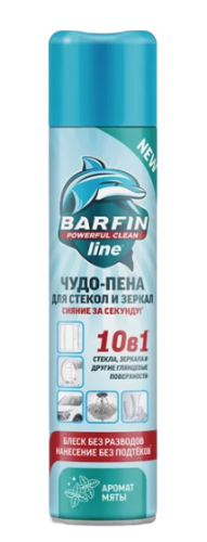 СР-ВО ЧИСТ БАРФИН 300МЛ Д/СТЕКОЛ И ЗЕРКАЛ ЧУДО-ПЕНА С АРОМАТОМ МЯТЫ