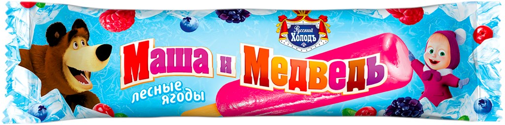 МОРОЖЕНОЕ МАША И МЕДВЕДЬ 60Г ФРУКТОВЫЙ ЛЕД ЛЕСНЫЕ ЯГОДЫ