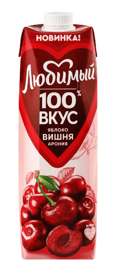 НЕКТАР ЛЮБИМЫЙ 0,97 ИЗ ЯБЛОК ВИШНИ И ЧЕРНОПЛ РЯБИНЫ ОСВЕТЛ Д/ДЕТ ПИТ