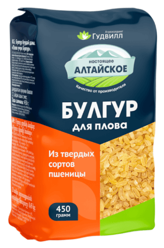 КРУПА ГУДВИЛЛ 450Г БУЛГУР ДЛЯ ПЛОВА