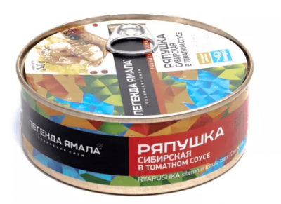 РЯПУШКА ЛЕГЕНДЫ ЯМАЛА 227Л СИБИРСКАЯ ОБЖАРЕННАЯ В ТОМАТНОМ СОУСЕ КУСОК ЖБ КЛЮЧ