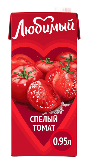 СОК ЛЮБИМЫЙ 0,95Л ТОМАТНЫЙ С САХАРОМ И СОЛЬЮ С МЯК Д/ДЕТСКОГО ПИТАНИЯ