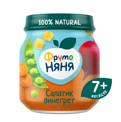 ПЮРЕ ФРУТОНЯНЯ 110Г САЛАТИК ВИНЕГРЕТ СТ