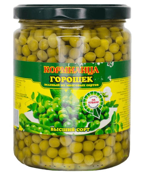 ГОРОШЕК ЗЕЛЕНЫЙ КОРМИЛИЦА 460Г В/С ГОСТ СТ