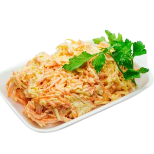 САЛАТ МОРКОВНЫЙ С СЫРОМ КГ