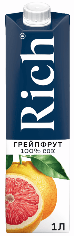 СОК РИЧ 1Л ГРЕЙПФРУТ 100%