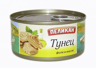 ТУНЕЦ ПЕЛИКАН СК 140Г ФИЛЕ В МАСЛЕ КЛЮЧ