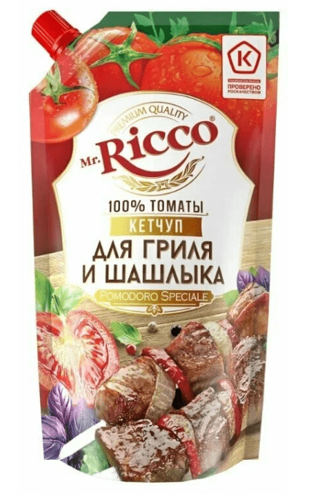 КЕТЧУП МИСТЕР РИККО 300Г ДЛЯ ГРИЛЯ И ШАШЛЫКА Д/ПАК