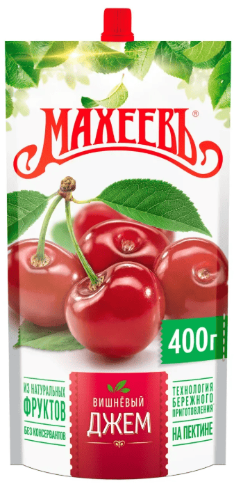 ДЖЕМ МАХЕЕВЪ 400Г ВИШНЕВЫЙ Д/ПАК