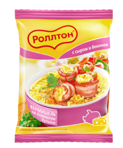 ВЕРМИШЕЛЬ Б/П РОЛЛТОН 60Г С СЫРОМ И БЕКОНОМ НА ДОМАШНЕМ БУЛЬОНЕ