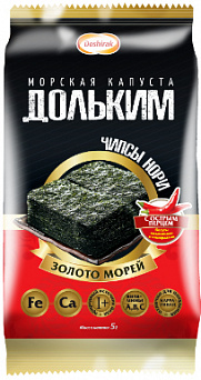 МОРСКАЯ КАПУСТА ДОЛЬКИМ 5Г С ОСТРЫМ ПЕРЦЕМ ПАКЕТ
