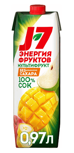 СОК ДЖЕЙ СЕВЕН 0,97Л МУЛЬТИФРУКТОВЫЙ С МЯК Д/ДЕТСКОГО ПИТАНИЯ