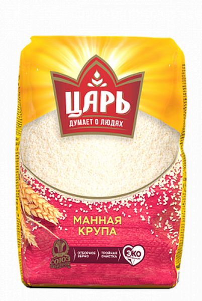 КРУПА МАННАЯ ЦАРЬ 800Г МЯГ/УП